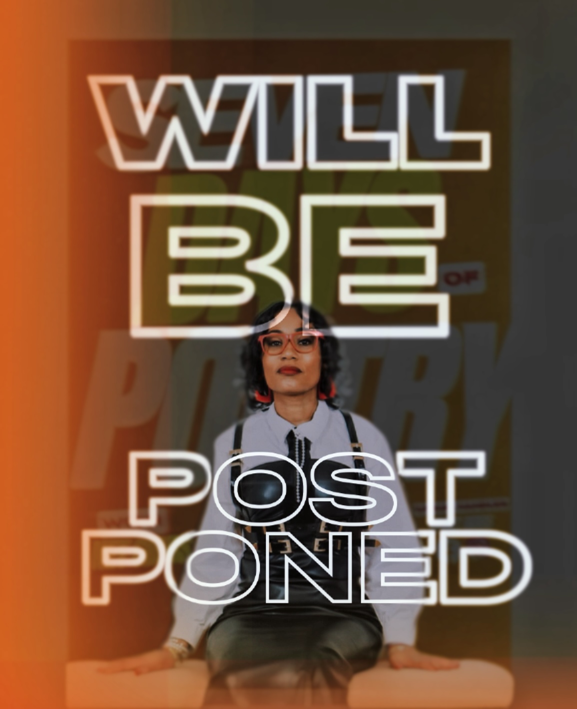 Postponed Announcement — Social Post designed by Creative Designz